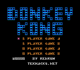 Zelda Kong Title Screen